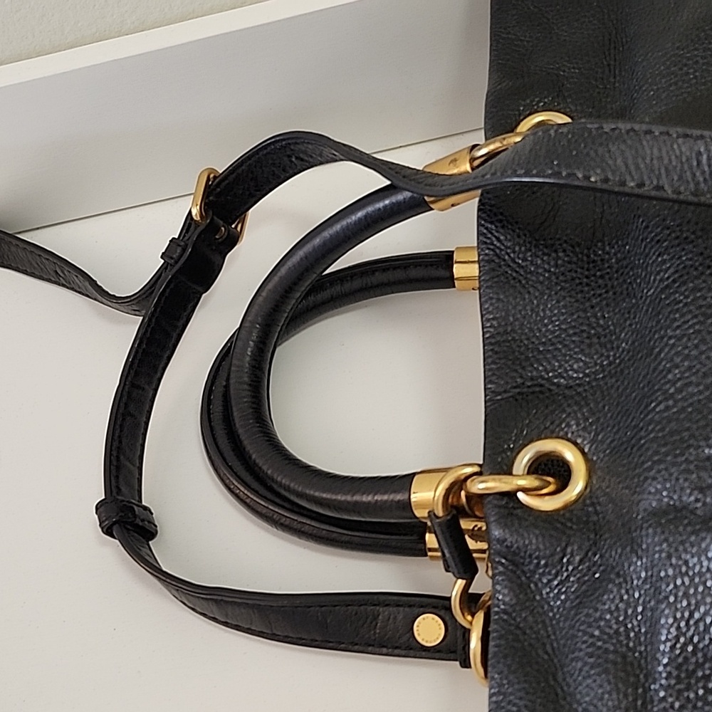 Marc Jacobs Y2K Bag Too Hot to Handle Leather Satchel Black Bag - Picture 11 of 16